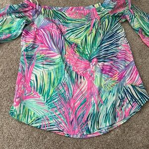 Lily Pulitzer off shoulder blouse XS